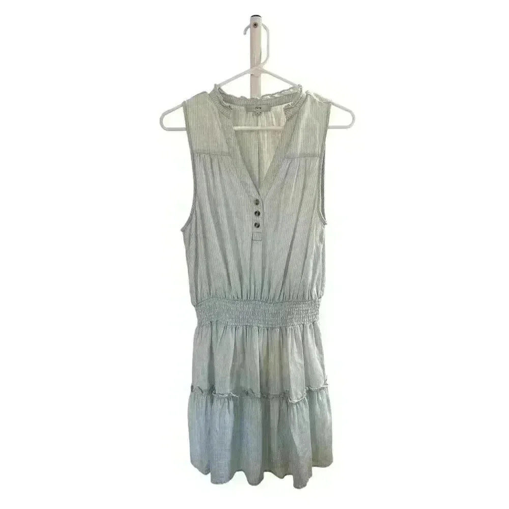 Fate Smocked Bodice Frill Mini Dress Size Large, Pre-Owned